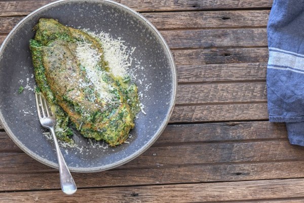 Dependable spinach omelette 
