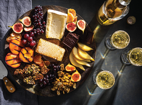 Dessert cheese board