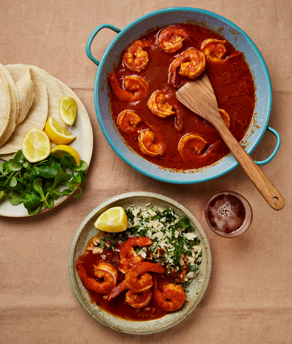 Devil prawns (Camarones a la diabla)