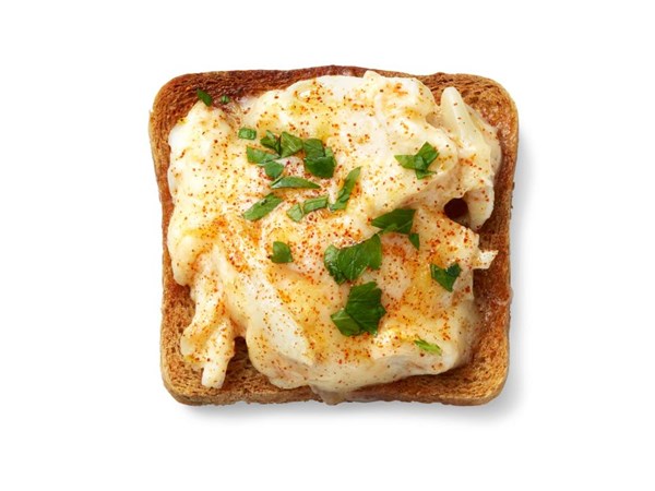 Deviled crab crostini