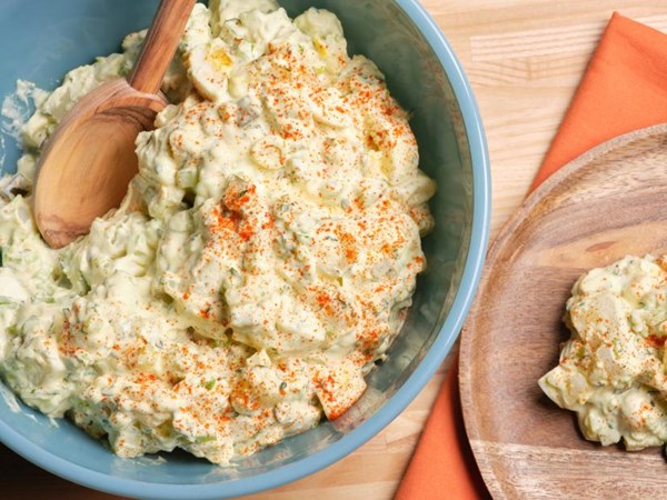 Deviled egg potato salad