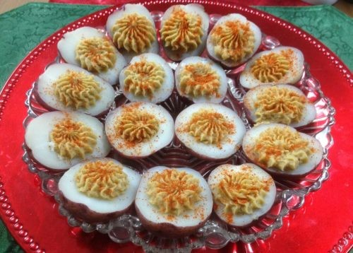 Deviled "eggs"