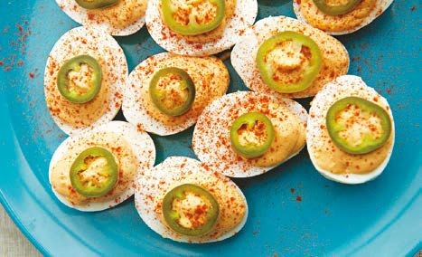 Deviled eggs with a kick