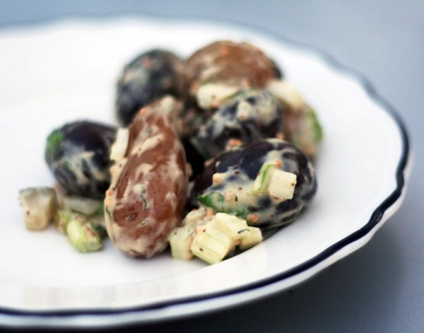 Deviled fingerling potato salad