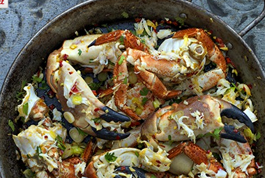 Devilled crab