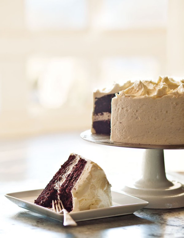 Devil's food cake batter