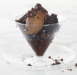 Devil's food cake verrine