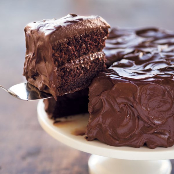 Devil’s food layer cake