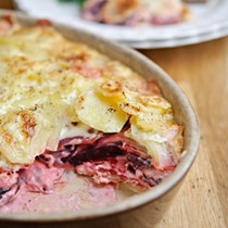 Diana Henry’s beetroot and potato gratin