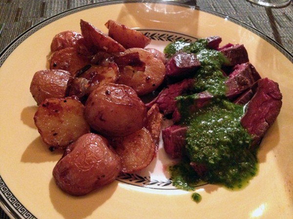 Diana’s butter-roasted potatoes