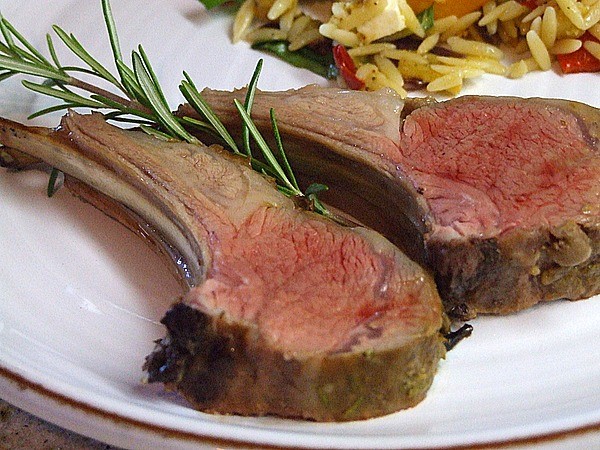 Dijon-balsamic rack of lamb