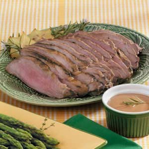 Dijon leg of lamb