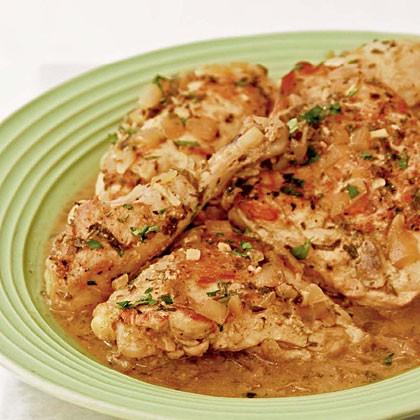Dijon mustard chicken fricassee