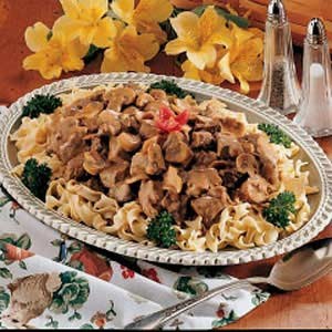 Dijon sirloin strips 