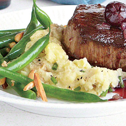 Dijon smashed potatoes