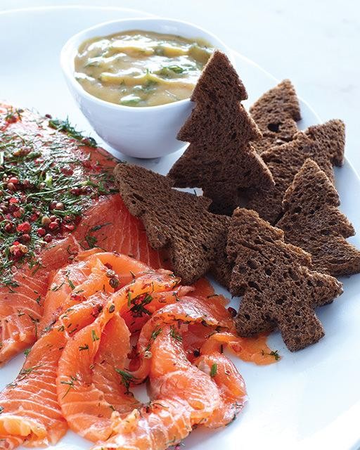 Dill & pink pepper cured salmon