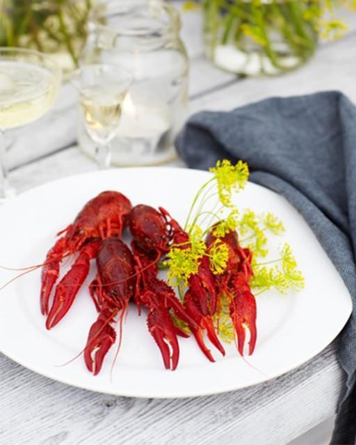 Dill & stout cooked crayfish