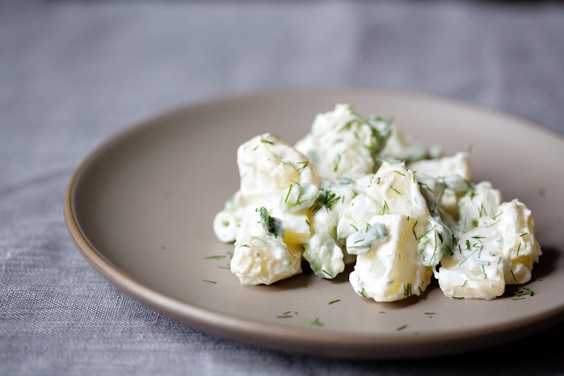 Dill and fennel frond potato salad