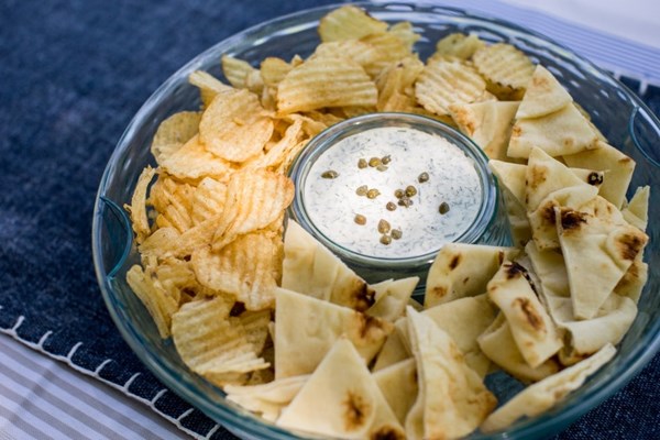 Dill and mint yogurt dip