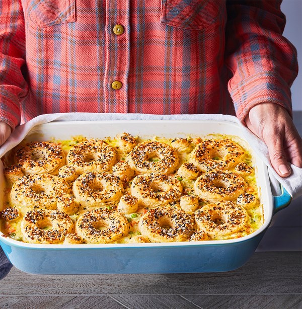 Dill chicken everything bagel biscuit casserole recipe Eat Your Books