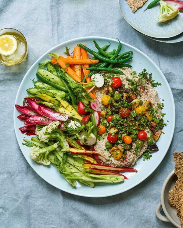 Dill-dressed vegetables