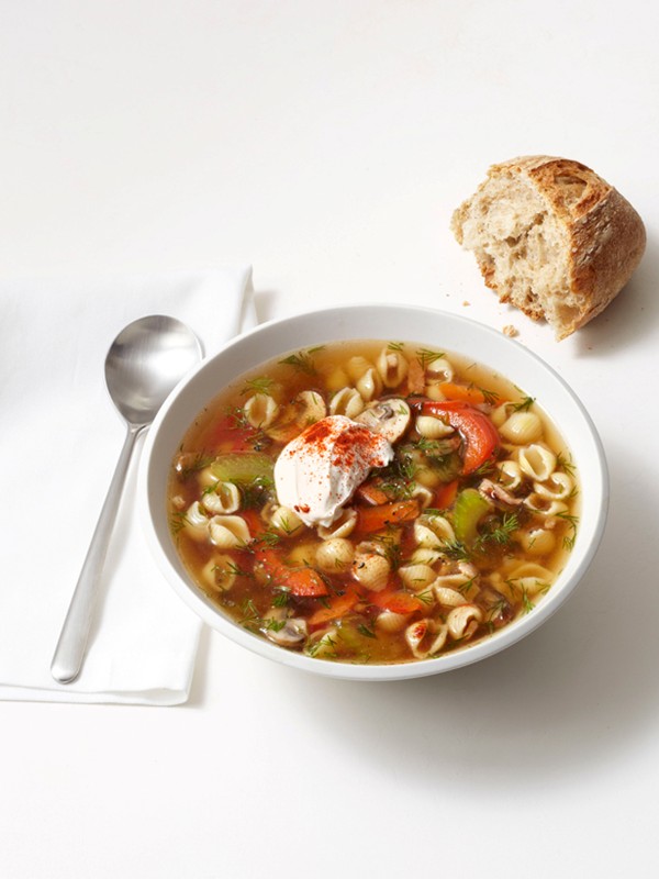 Dill minestrone soup