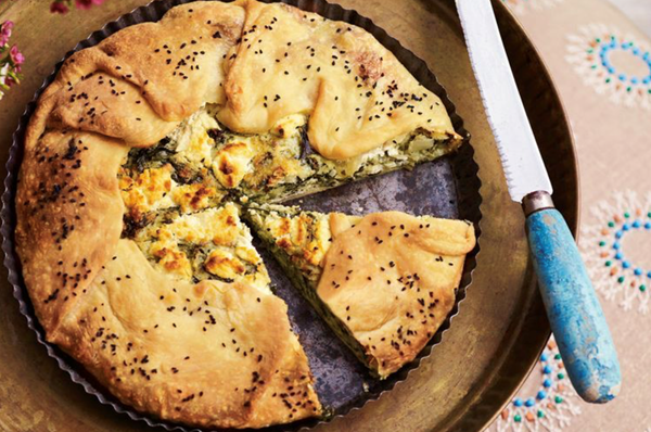 Dill, mint, spinach and goat's cheese borek