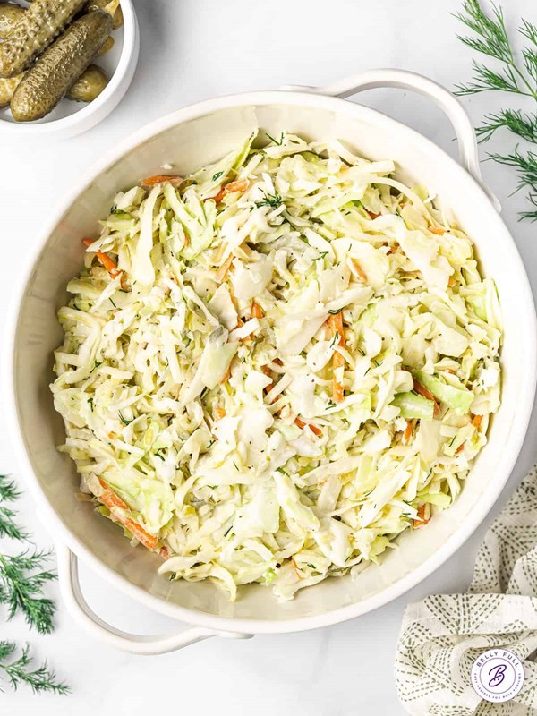 Dill pickle coleslaw