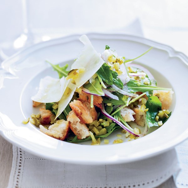 Dill pickle panzanella [Erik Anderson and Josh Habiger]
