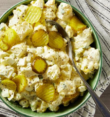 Dill pickle potato salad