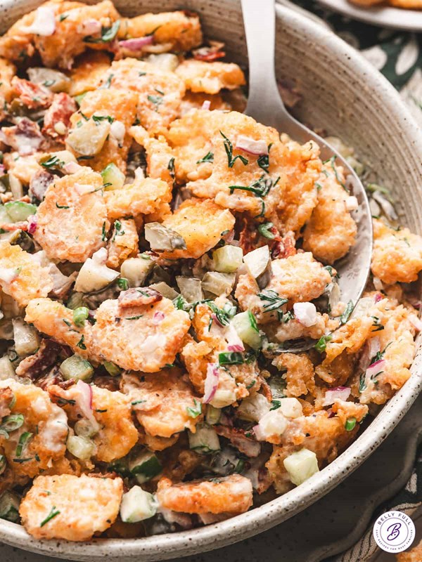 Dill pickle Tater Tot salad