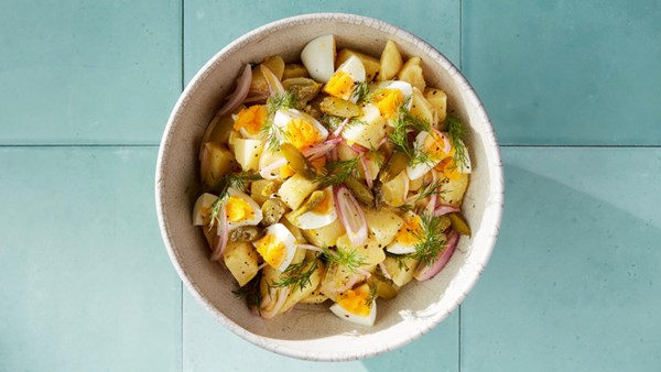 Dill, potato, and egg salad