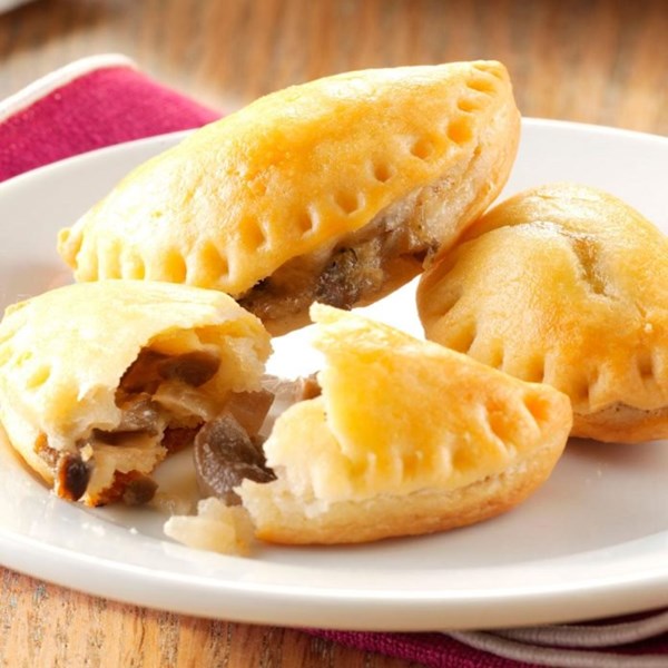 Dilled mushroom turnovers
