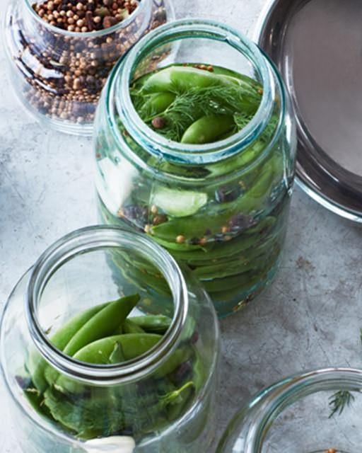 Dilly snap peas