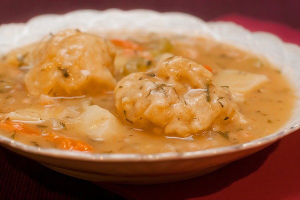 Dilly stew with rosemary dumplings