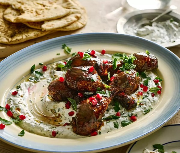 Dina Macki's pomegranate & honey chicken drumsticks