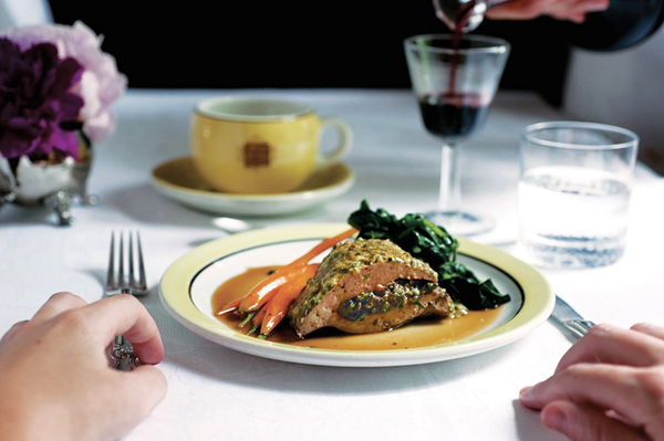 Dining car calf liver