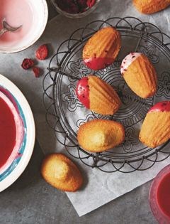 Dipped lemon madeleines