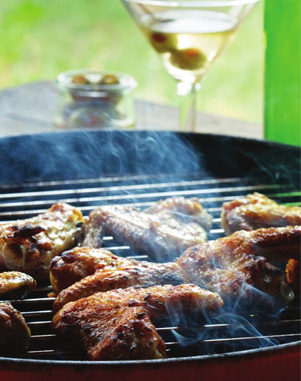 Dirty vodka martini marinade