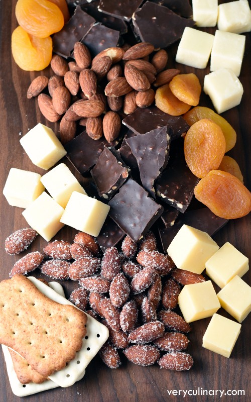 DIY cheese and nut board