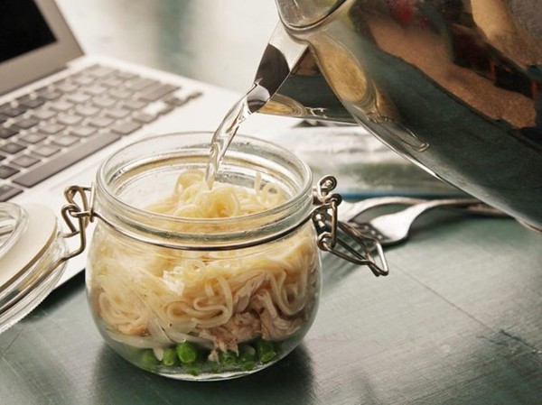 DIY chicken and dill instant noodles