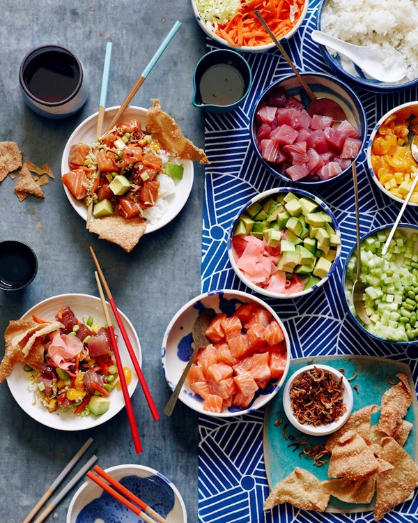 DIY poke bowls