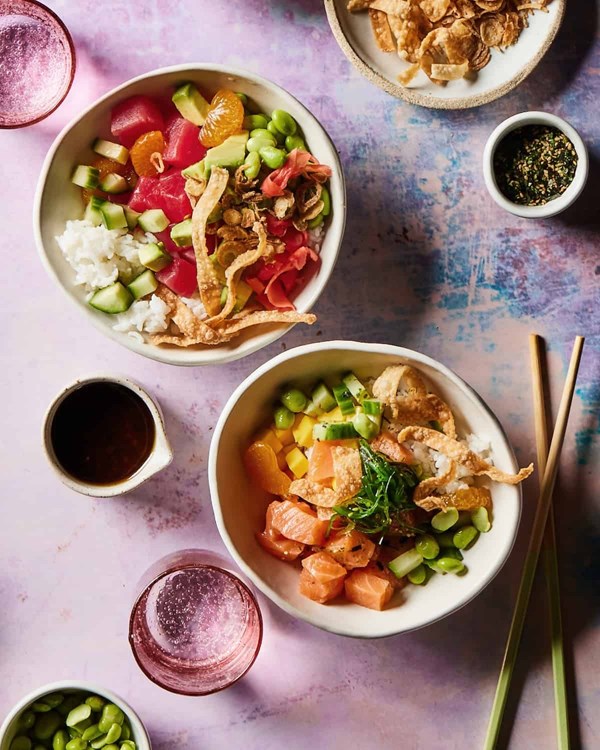 DIY poke bowls