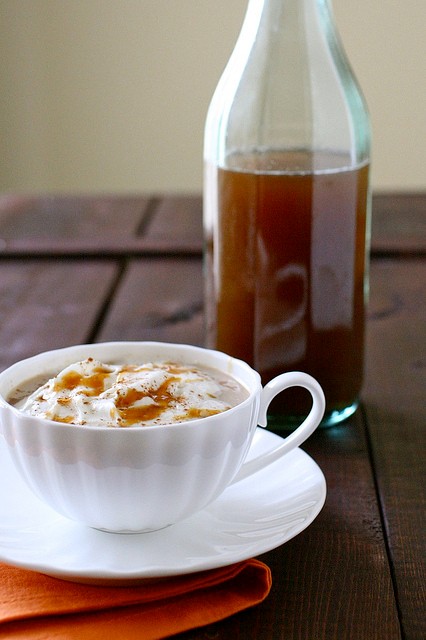 DIY pumpkin spice syrup for pumpkin spice lattes