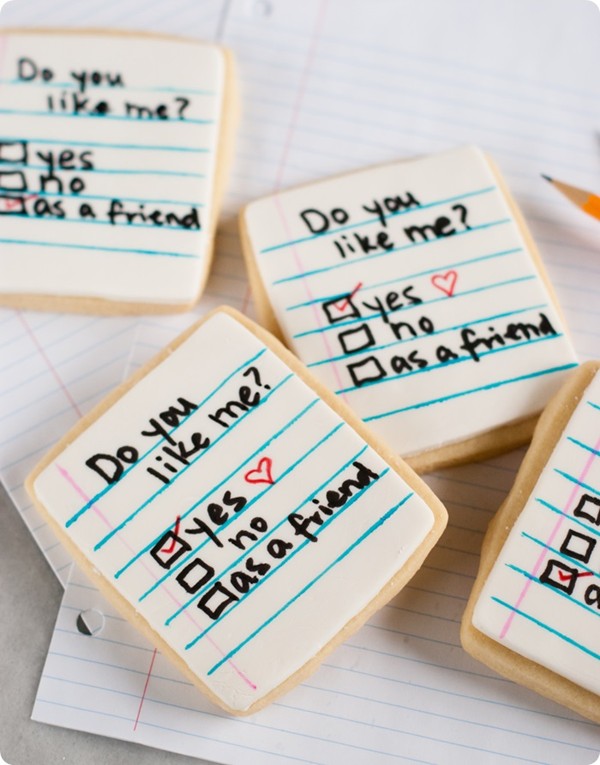 "Do you like me" (junior high nightmare) cookies