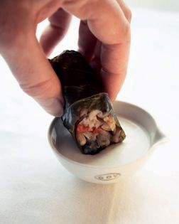 Dolmas filled with wild rice