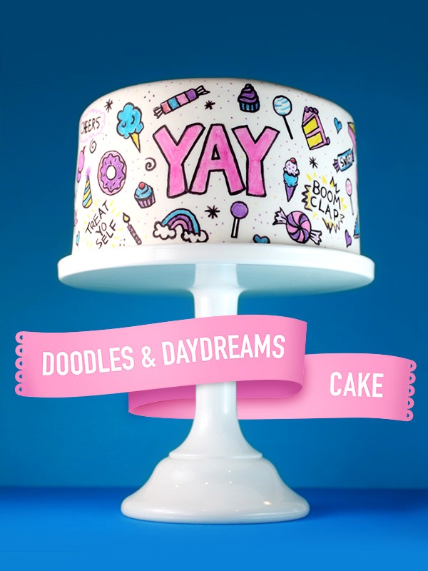 Doodles and daydreams cake