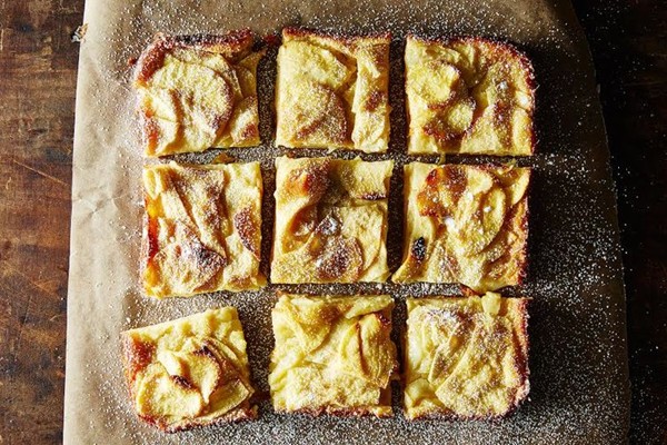 Dorie Greenspan's custardy apple squares