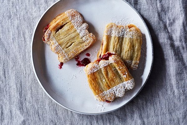Dorie Greenspan's puff pastry sandwiches (Pailles)