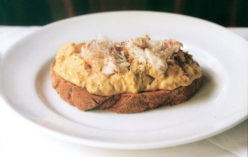 Dorset crab on toast